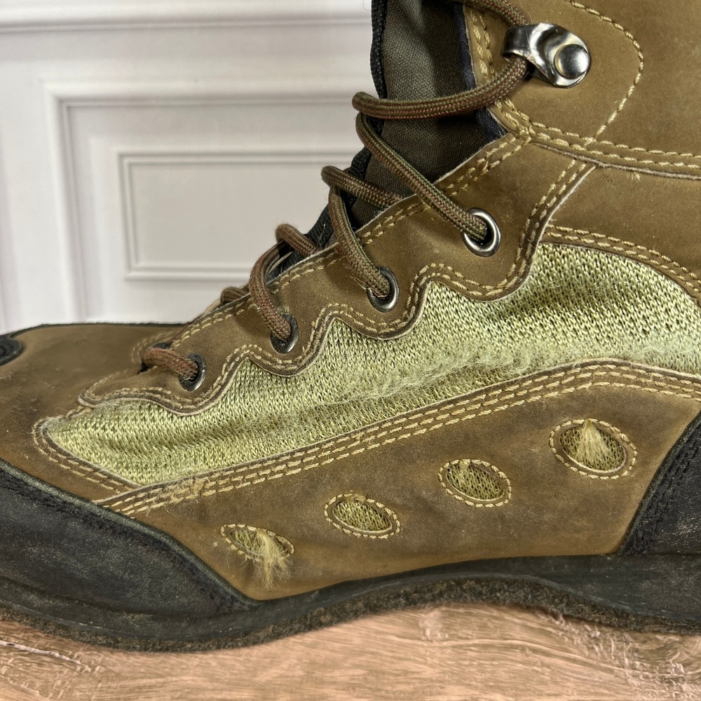 Cabelas Wading Boots Men Olive Black Felt Sole Fly Fishing 83-0822 13 EE - Picture 4 of 12